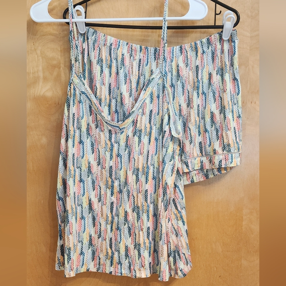 Joyspun Pajama Tank Shorts Set Sleepware L 12-14